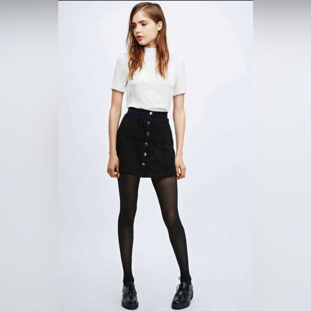 Forever 21 Button Down Skirt Mid Rise